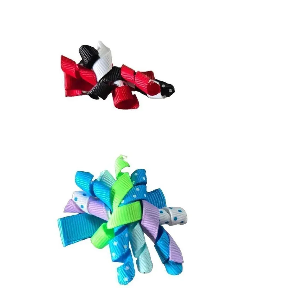 5 infant twirly bows, 2